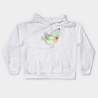 Cute Crayon Bird Kids Hoodie